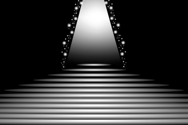 领奖台射线星在复古风格。矢量插图。图片下载