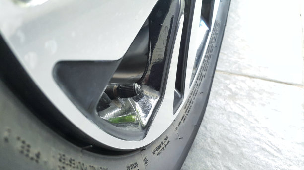 用双音轮辋闭合汽车轮胎气门图片下载