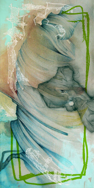 混合线条艺术抽象装饰形式图片下载