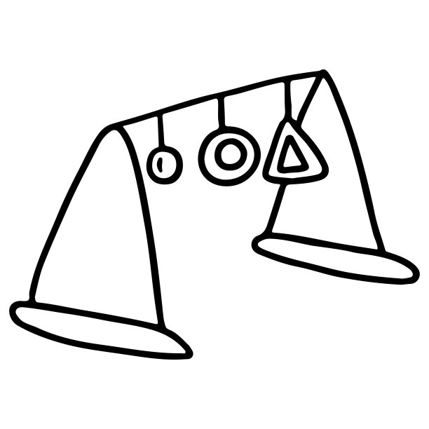 白色背景隔离的新生儿手绘悬挂玩具。矢量插图在涂鸦风格。图片下载