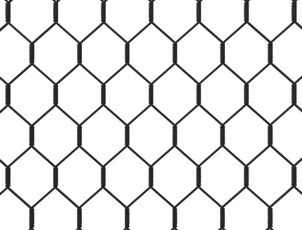 白色背景上隔离的金属栅栏的3D渲染图片下载
