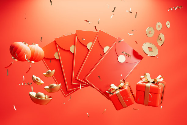 3d渲染中国新年红包图片下载