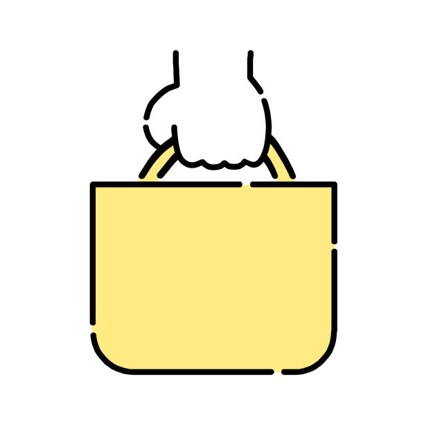 外卖带回家购物购物袋手提袋图片下载