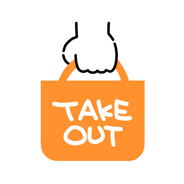 外卖带回家购物购物袋手提袋图片下载