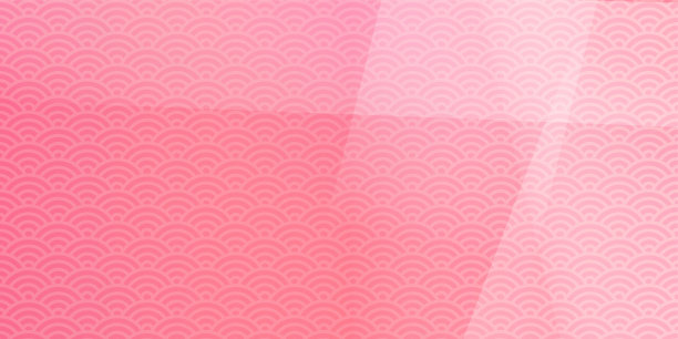 蓝色的海浪图案。粉红色的春天颜色背景插图。日本樱花的传统图案背景。图片下载