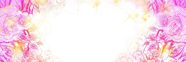 宽尺寸钢笔绘制插图的70年代女孩卡通玫瑰盛开和花瓣跳舞。图片下载