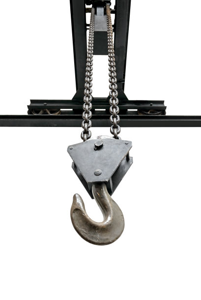 架空起重机孤立在白色背景上图片下载