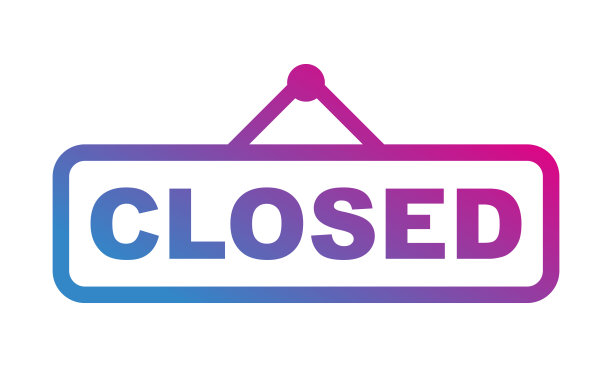 关闭商店图标矢量插图图片下载