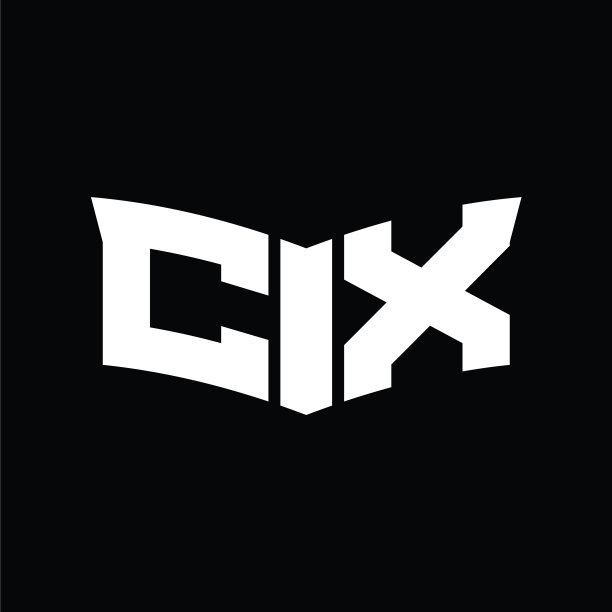 CX字母Logo，盾牌切割设计图片下载
