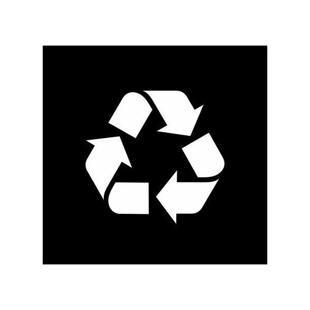 回收纸板简单的平面图标矢量插图图片下载