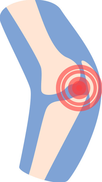膝盖疼痛图标卡通关节炎关节图片下载