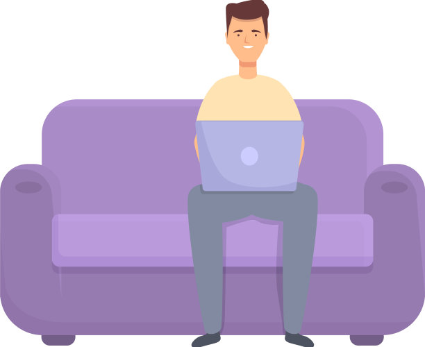 家庭沙发工作图标卡通在线图片下载