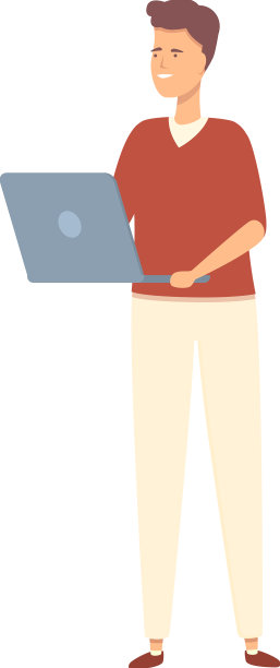 智能远程办公卡通图标上线图片下载