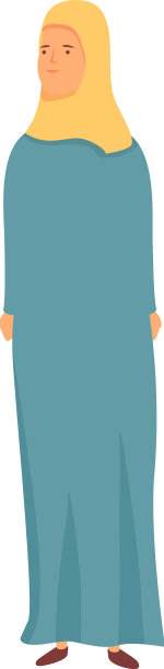 伊斯兰服饰图标卡通穆斯林时尚图片下载