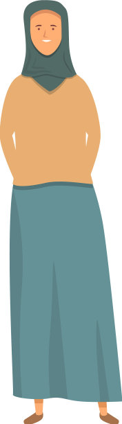 服饰文化图标卡通穆斯林时尚图片下载