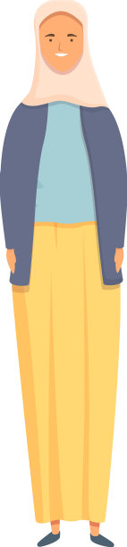可爱的女性偶像卡通穆斯林时尚图片下载