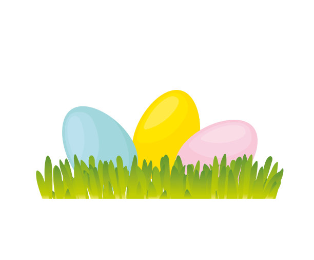 五颜六色的复活节彩蛋在绿色的春草或年轻的燕麦图片下载