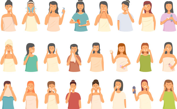 卸妆图标设置卡通脸图片下载