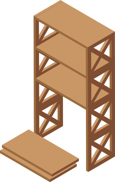 家具木制图标等距图片下载