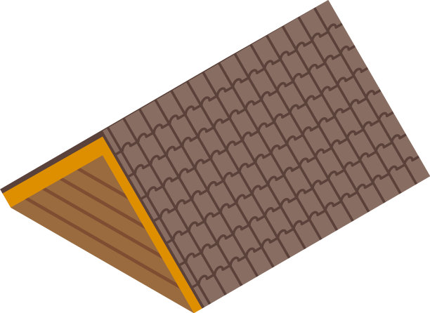 木瓦屋顶图标等距房屋维修图片下载
