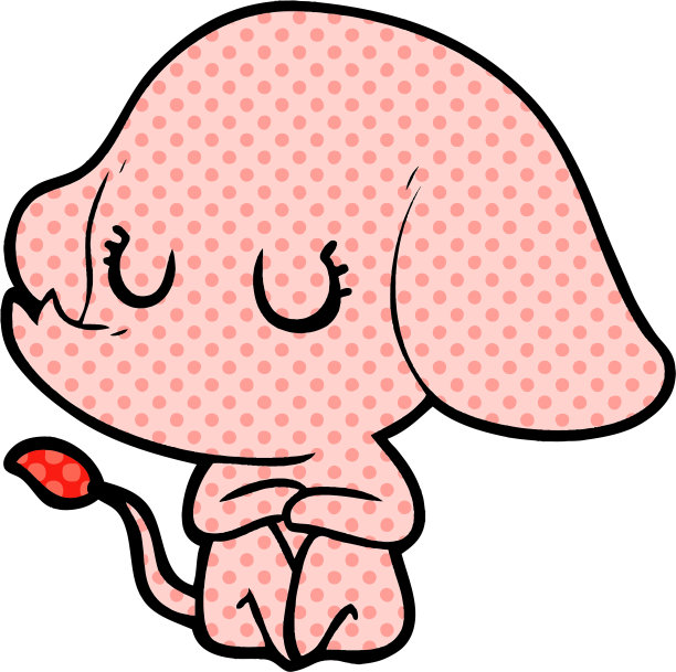 可爱的卡通大象图片下载