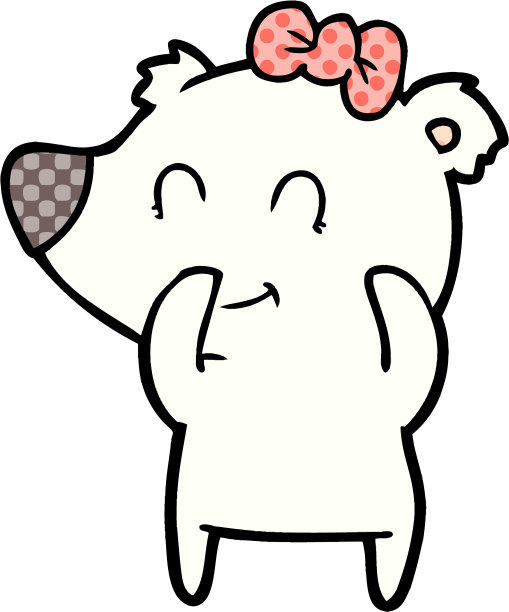 北极熊漫画图片下载