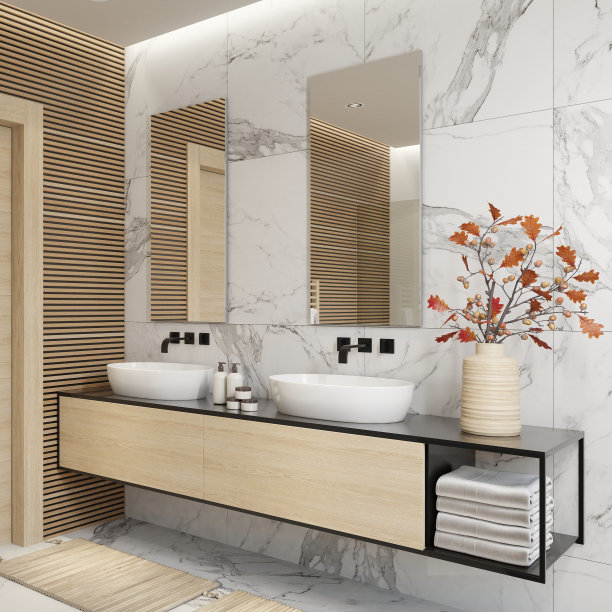 现代简约斯堪的纳维亚风格浴室图片下载