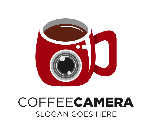 咖啡相机图标品牌设计模板图片下载