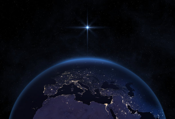 圣诞星或伯利恒之星图片下载