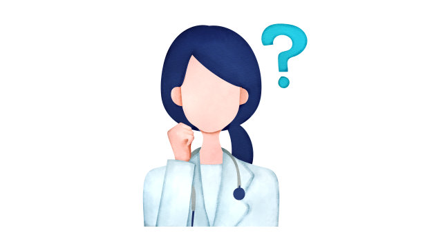 一个带问号的女医生图片下载