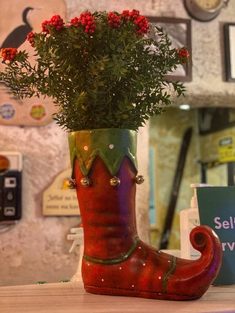 圣诞老人鞋装饰圣诞图片下载