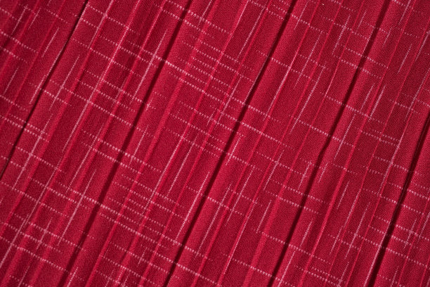红色合成面料，对角直折痕，花纹精细图片下载