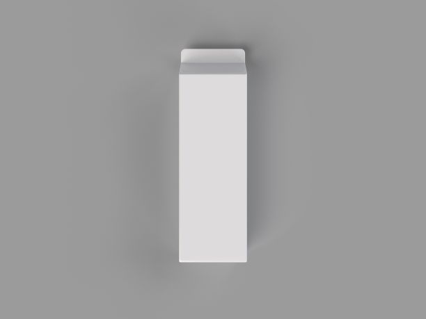 在坚实的背景上的白色饮料包装盒的3d渲染插图图片下载