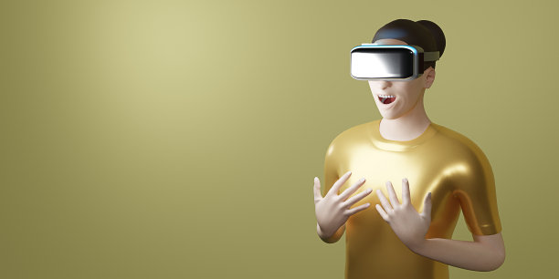 VR眼镜事件背景派对媒体播放器耳机娱乐派对Metaverse 3D插图图片下载