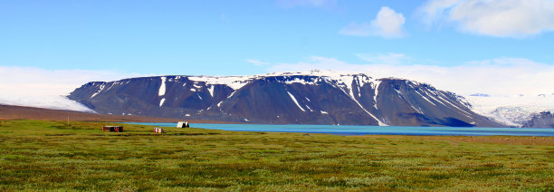 在冰岛Hvitarnes小屋附近图片下载