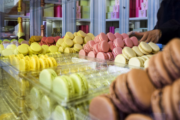 马卡龙在法国的商店图片下载