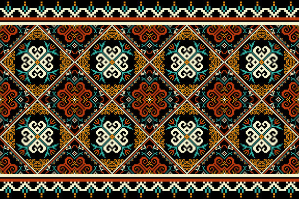 花十字绣图案图片下载