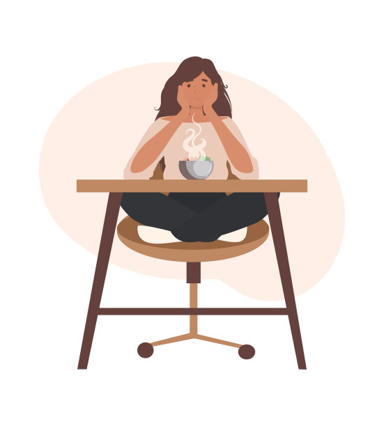 悲伤的女人拒绝吃东西。厌食症，暴食症，进食障碍。图片下载