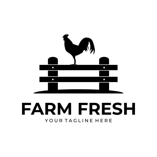 农场标志矢量插图模板设计图片下载