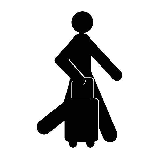 旅行箱图标矢量图图片下载