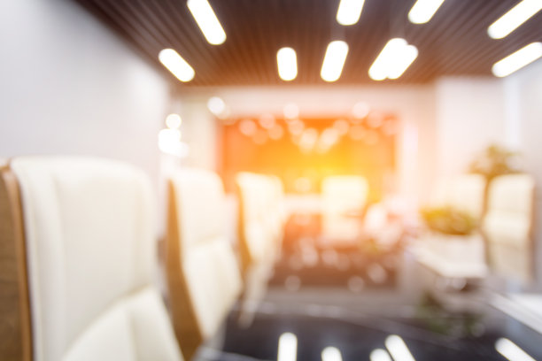 抽象模糊办公会议室的背景或背景设计图片下载