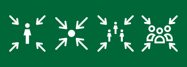 成套应急装配点图标设计图片下载