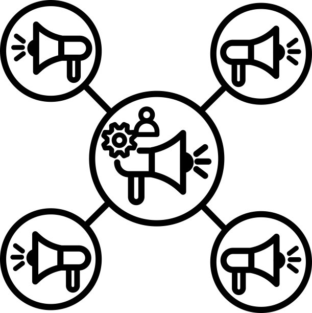 联盟营销图标，传播符号图片下载