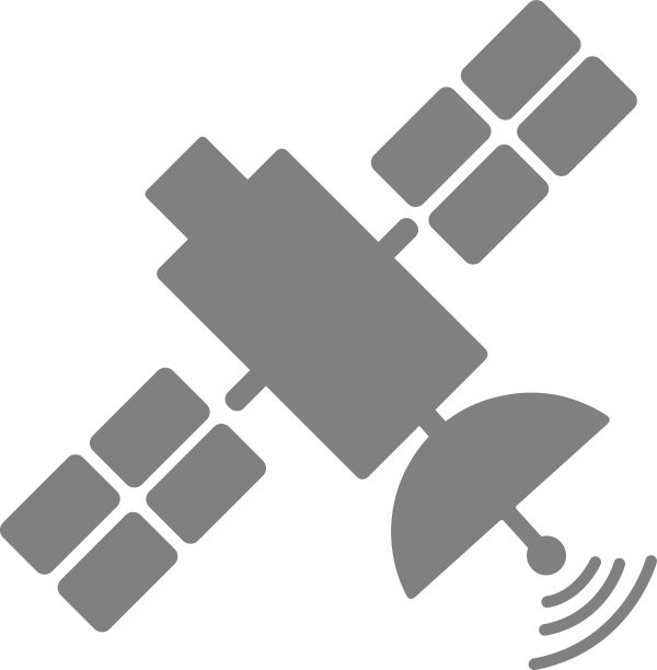 白色背景上的卫星图标。广播象形矢量插图图片下载