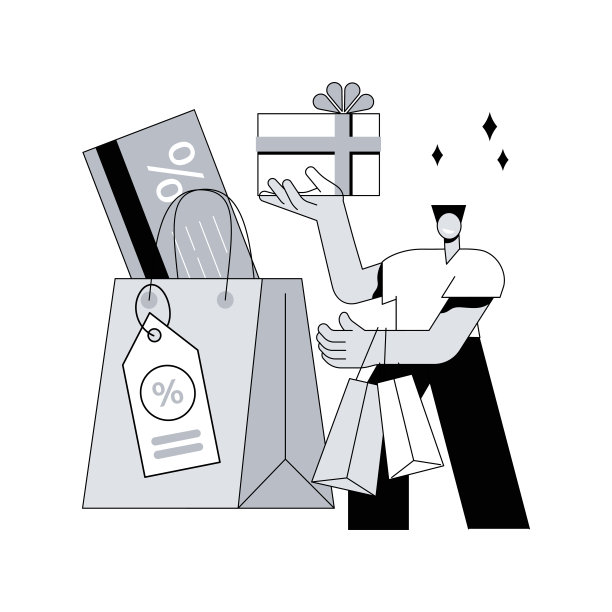 零售降价抽象概念矢量插图。图片下载