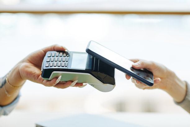 NFC支付特写镜头图片下载