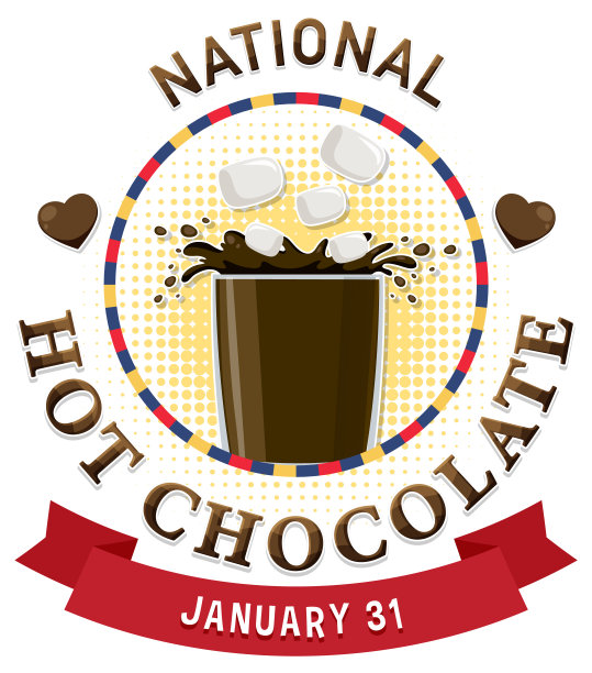 全国热巧克力日旗帜设计图片下载