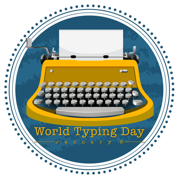 世界打字日横幅设计图片下载