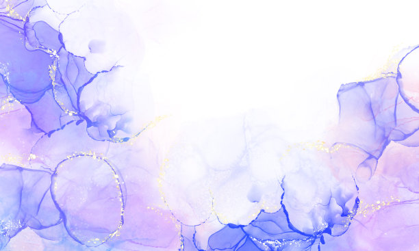 酒精油墨纹理背景水彩艺术蹩脚闪光金粉紫粉优雅图片下载