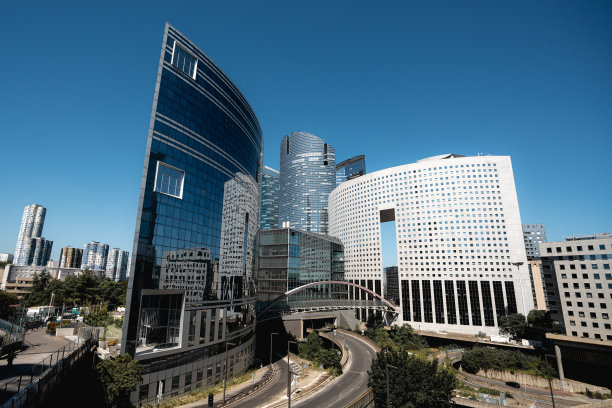 巴黎拉德芳斯的城市景观图片下载